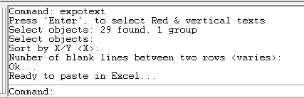 Command messages in command prompt