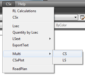 MultiCS command by menu