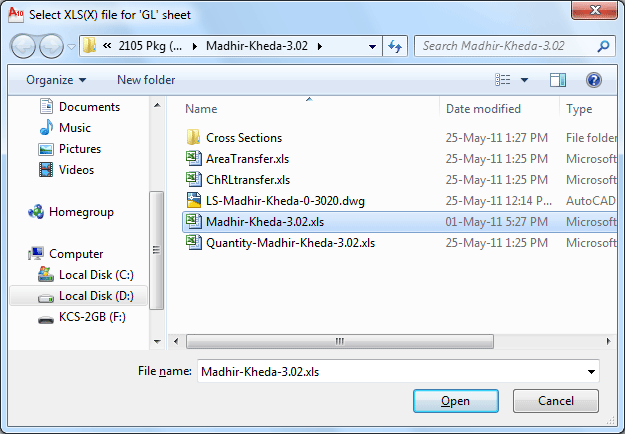 XLS file brows for 'MultiCS' command