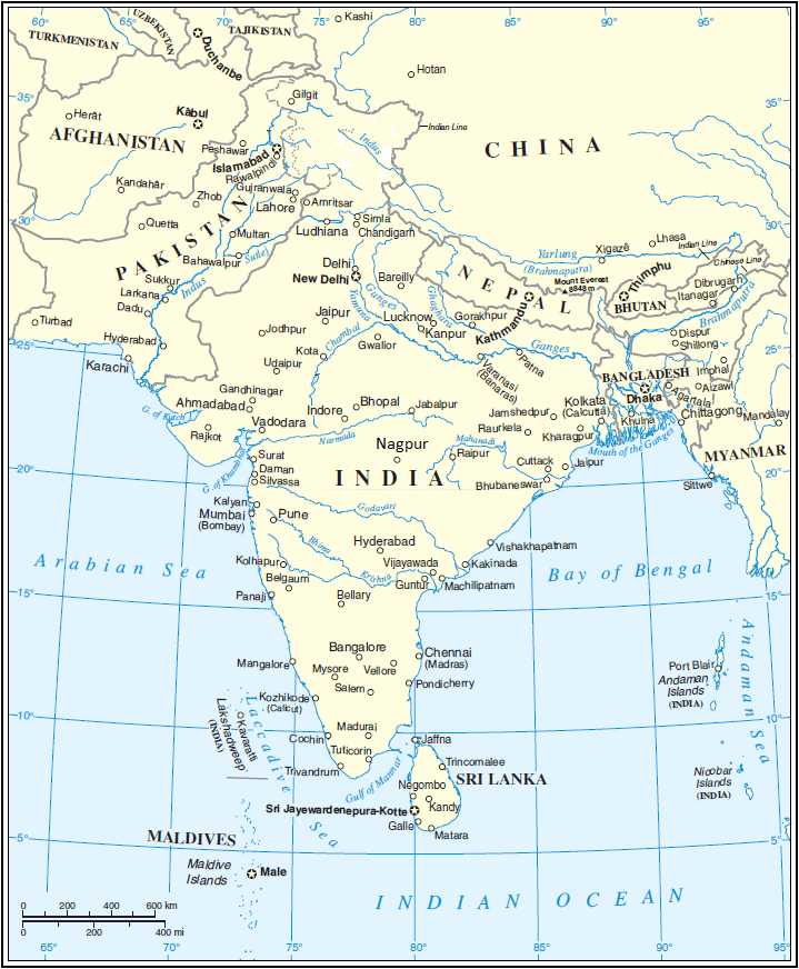 Nagpur is centrally located in India
